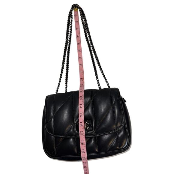 COACH Quilted Pillow Madison Shoulder & Crossbody Bag in Black Nappa Leather - Picture 11 of 16